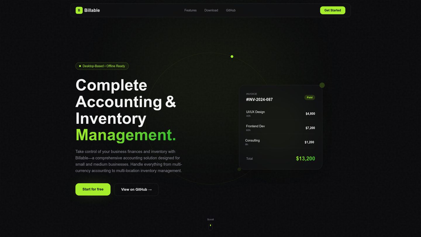 Billable — screenshot