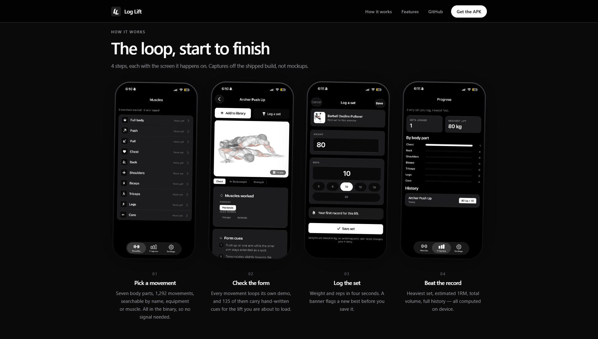 LogLift — screenshot